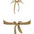 Bandåbikiniöverdel Goldie Shimmer, Gul