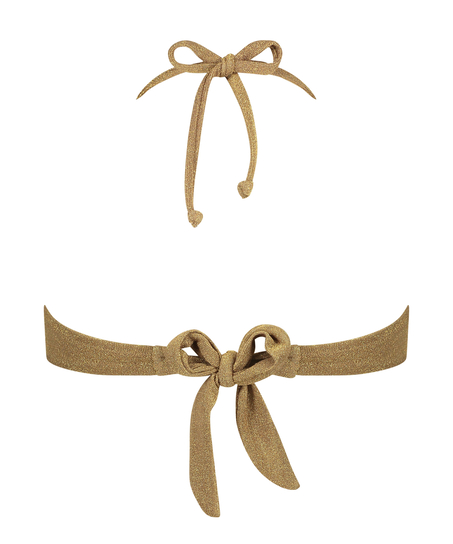 Bandåbikiniöverdel Goldie Shimmer, Gul