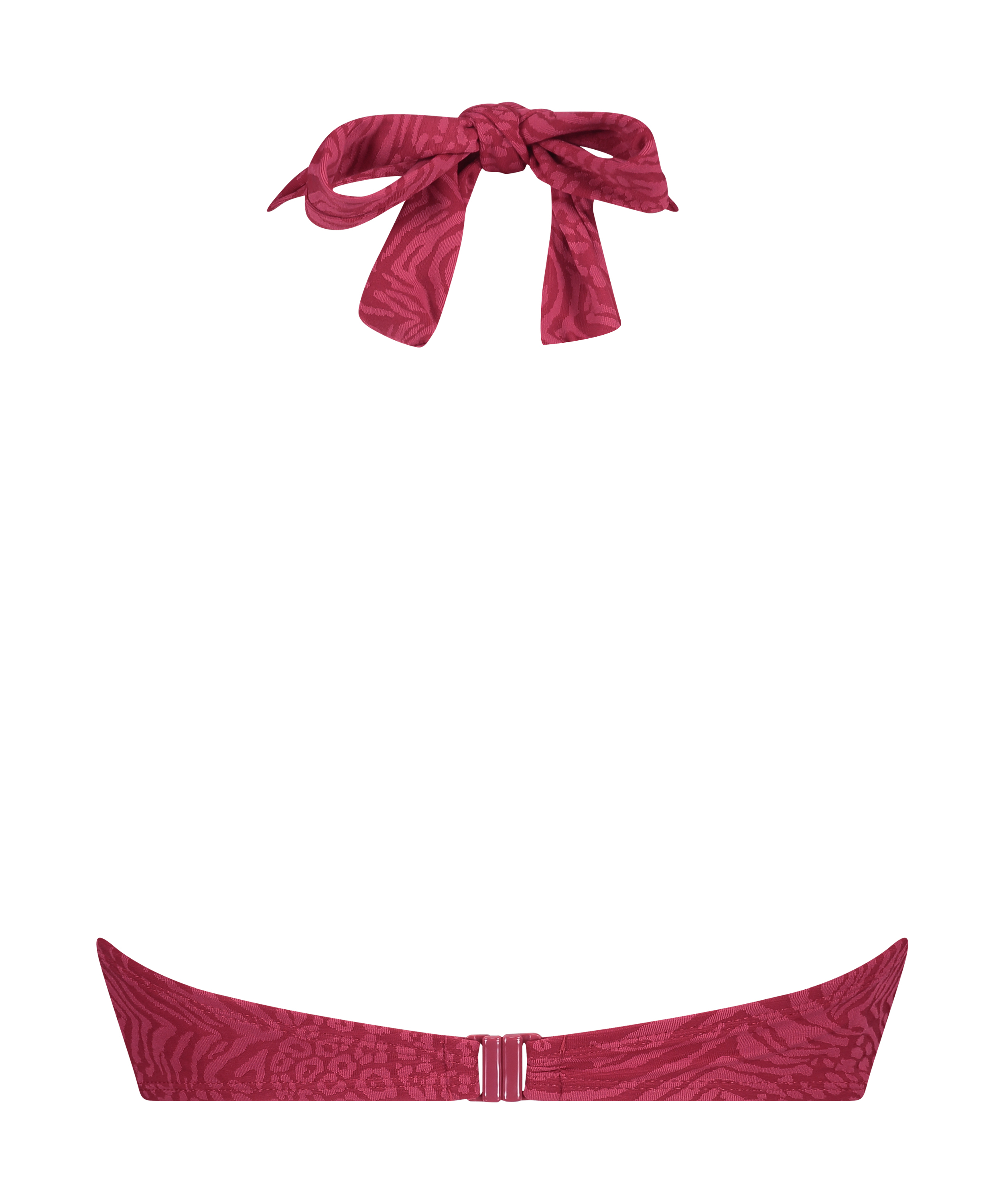 Formpressad bikiniöverdel med bygel och push-up Kai, röd, main