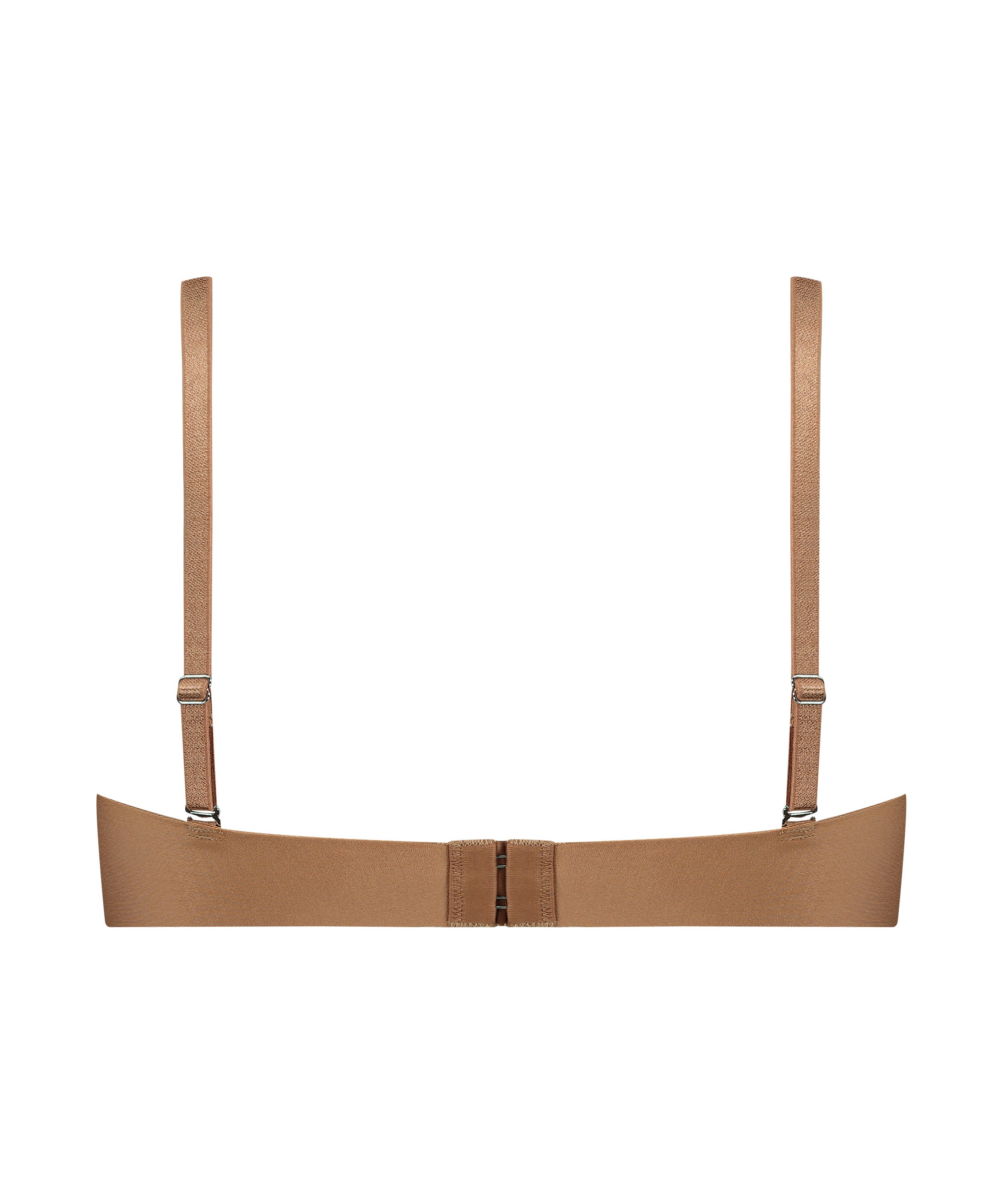 Formpressad axelbandslös bygel-bh Jane, Brun, main