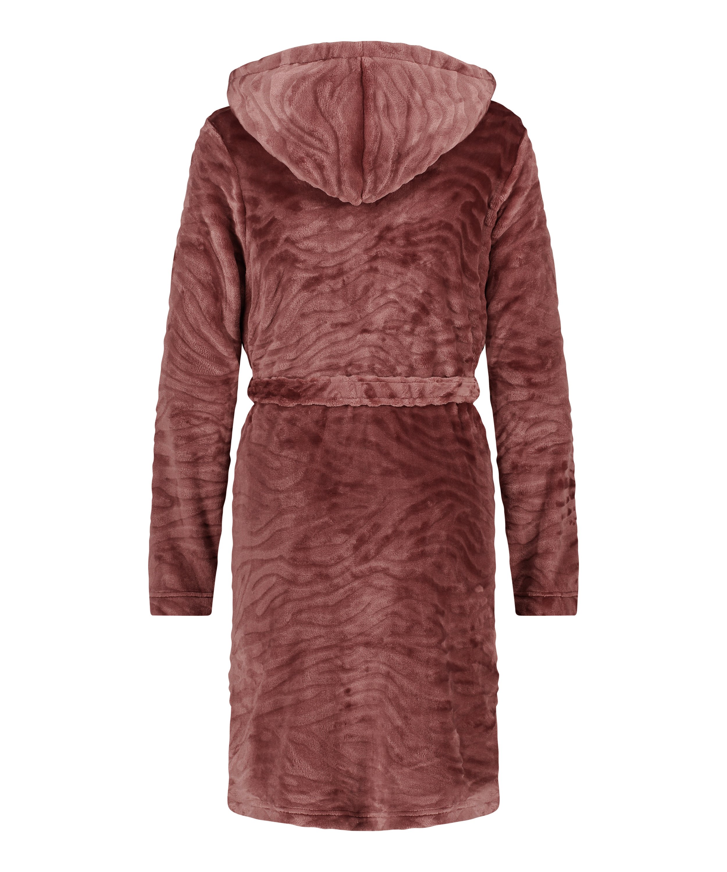 Ribbad badrock av fleece kort, Lila, main