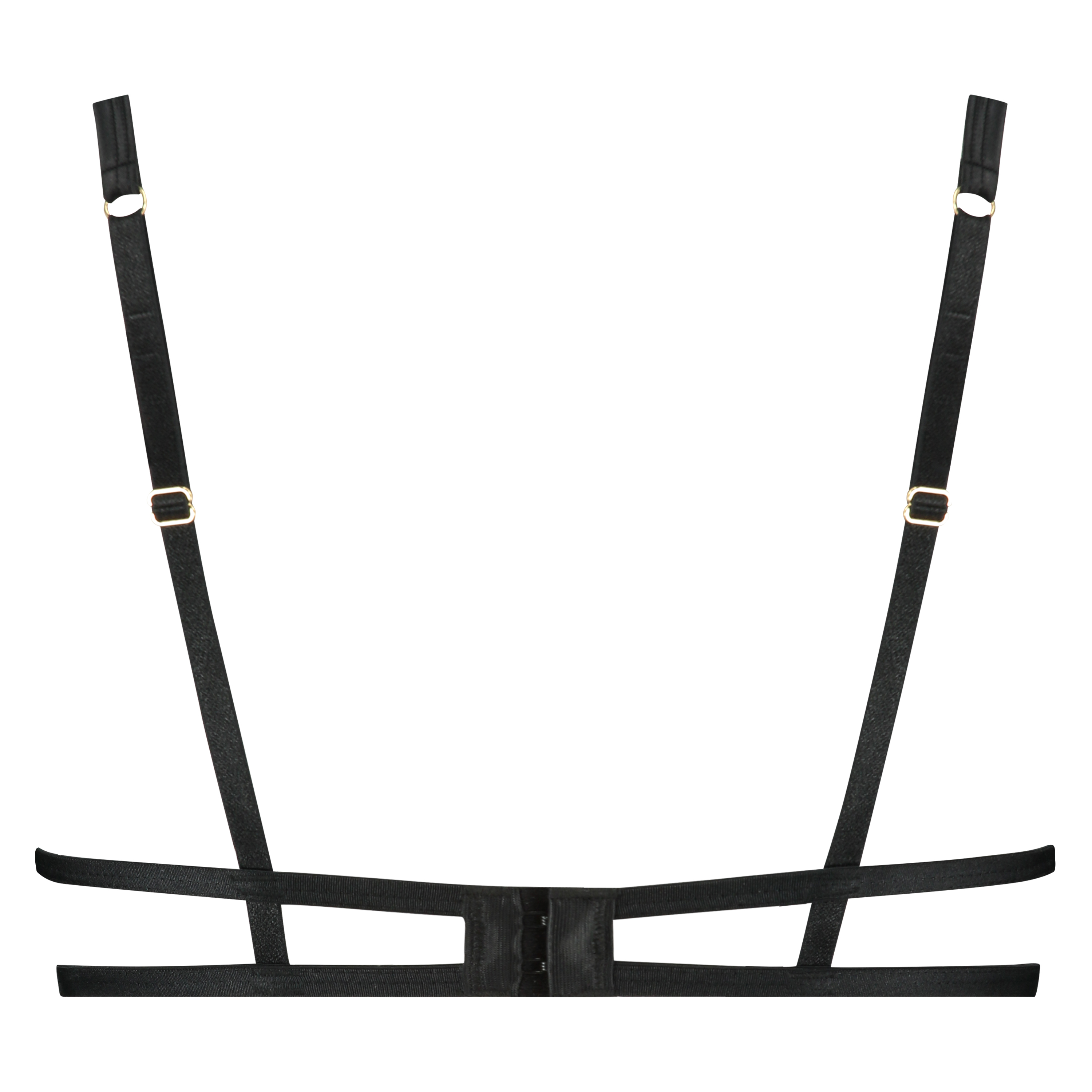 Angelica icke-formpressad bygel-bh, Svart, main