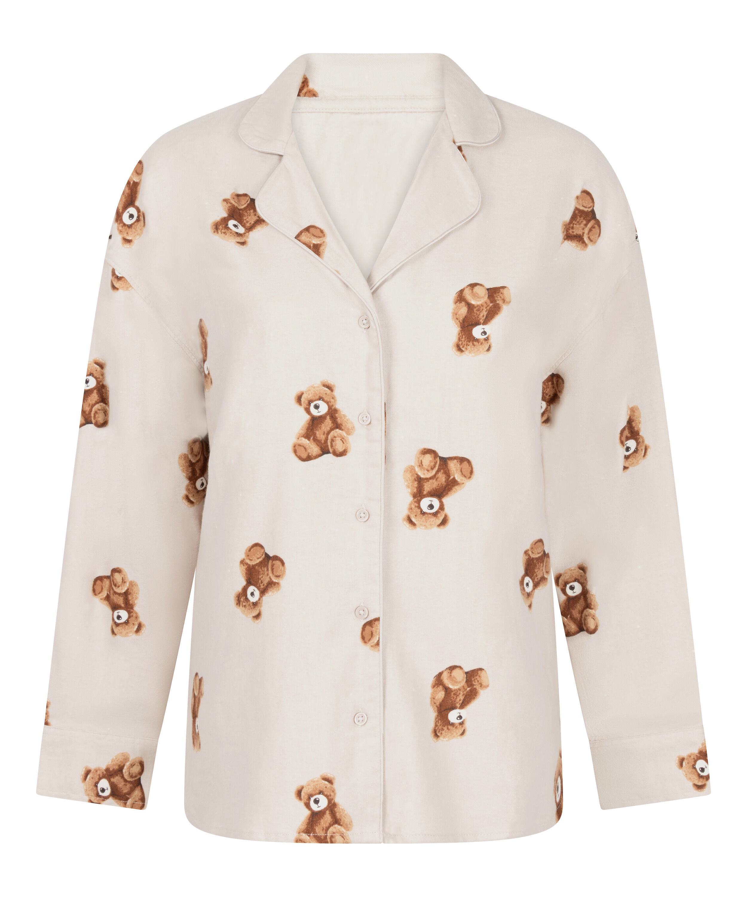 Jacka i flanelltwill Bear, Beige