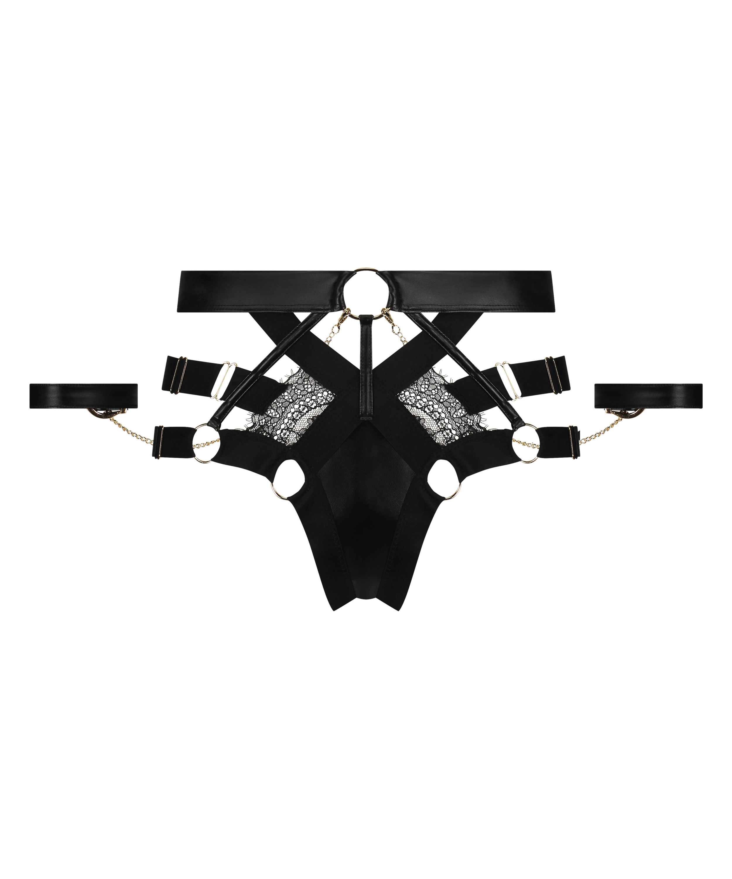 Högt skuren braziliantrosa Faye, Svart, main