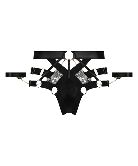 Högt skuren braziliantrosa Faye, Svart