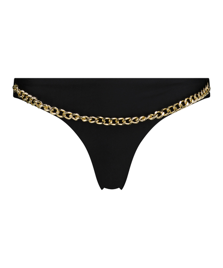 Cuba brasiliansk bikiniunderdel med högt skurna ben Rebecca Mir, Svart