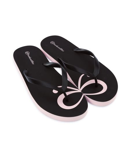 Flip-flopsandaler Bow, Svart