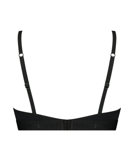 Cutie Triangle-bralette, Svart