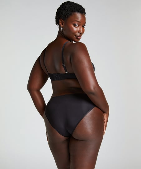 Formpressad axelbandslös bygel-bh Angie, Svart