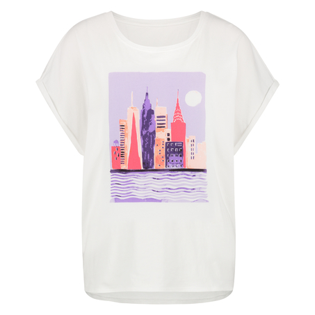 Kort pyjamaströja, Vit