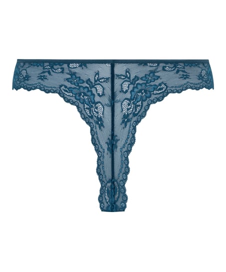 Stringtrosa Invisible Lace Back, Bl&aring;