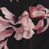 Bloom satin-kimono, Svart