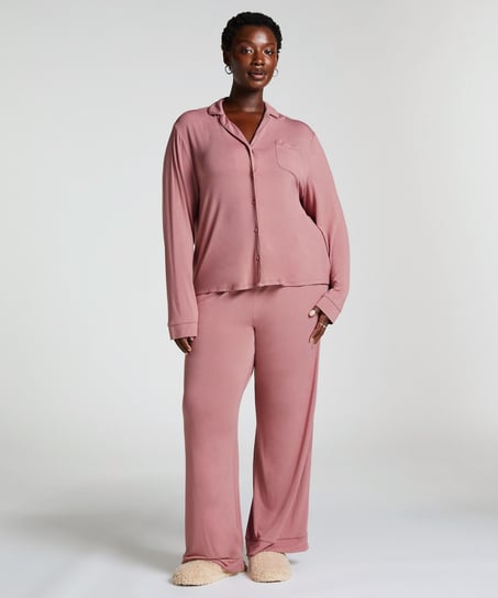 L&aring;ng&auml;rmad jerseyjacka Essential, Rosa