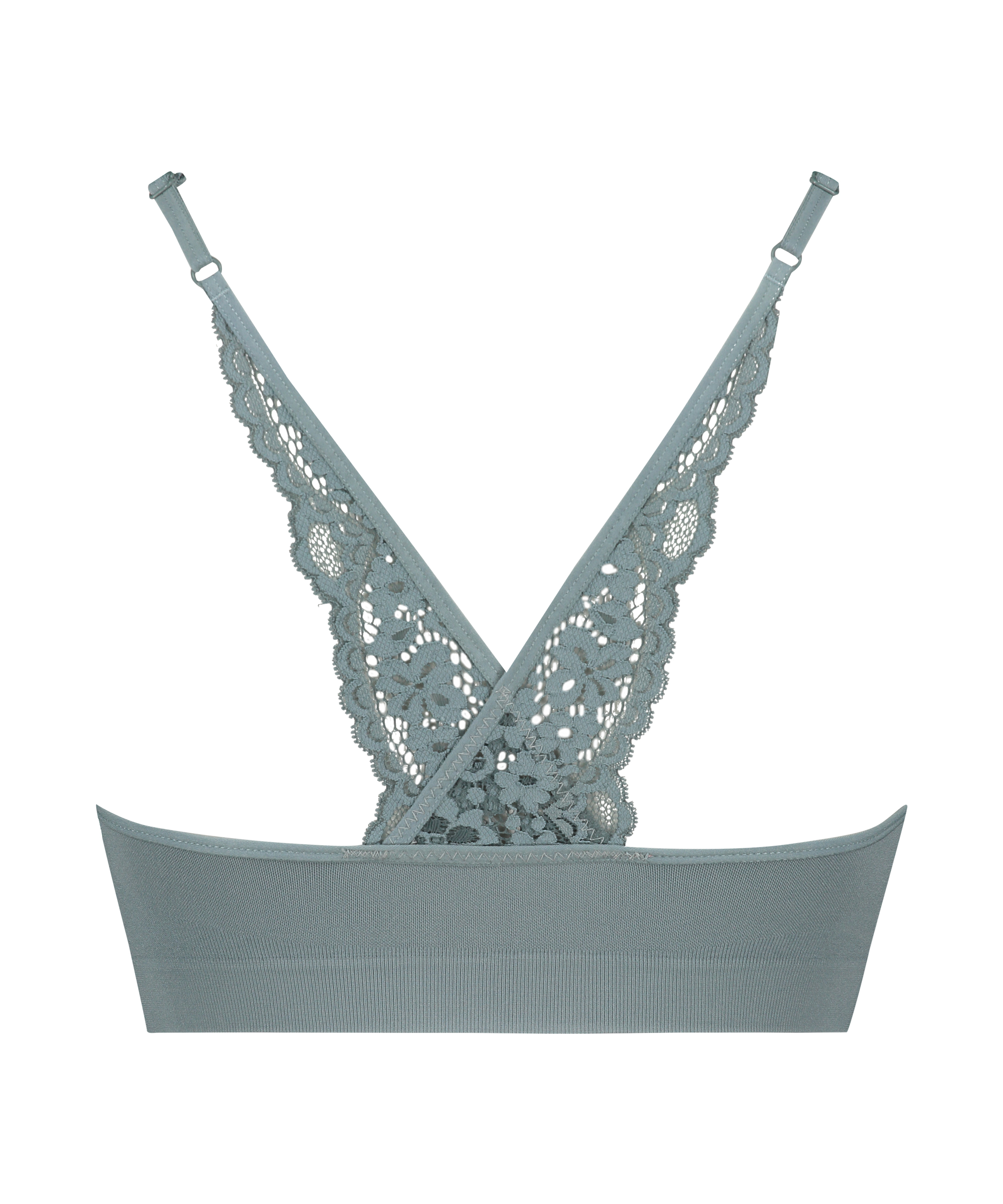 Rose sömlös bralette, Grön, main