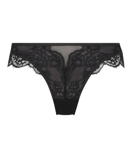 H&ouml;gt skuren brazilian-trosa Elissa, Svart