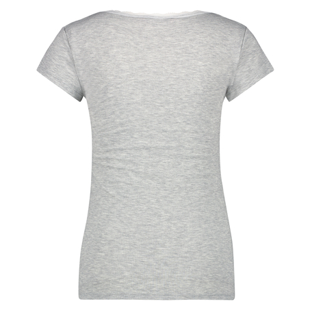 Topp Rib V-Neck, Gr&aring;