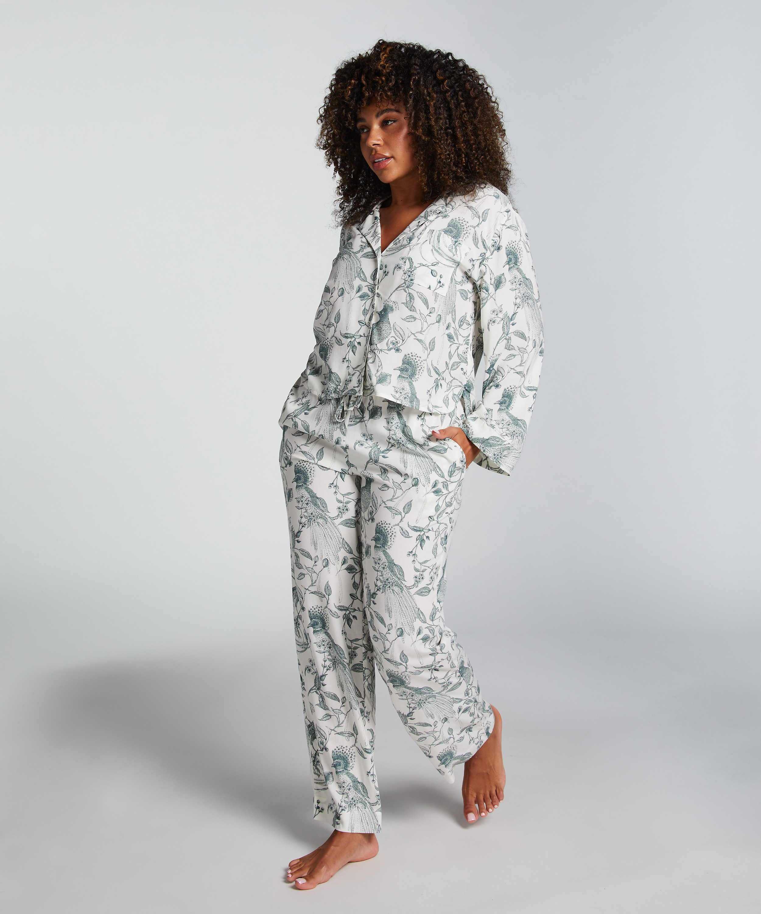 Tall pyjamasbyxor, Vit, main