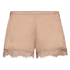Scallop Lace pyjamasshorts i silke, Rosa