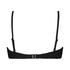 Crochet formpressad bandeau-bikinitopp, Svart
