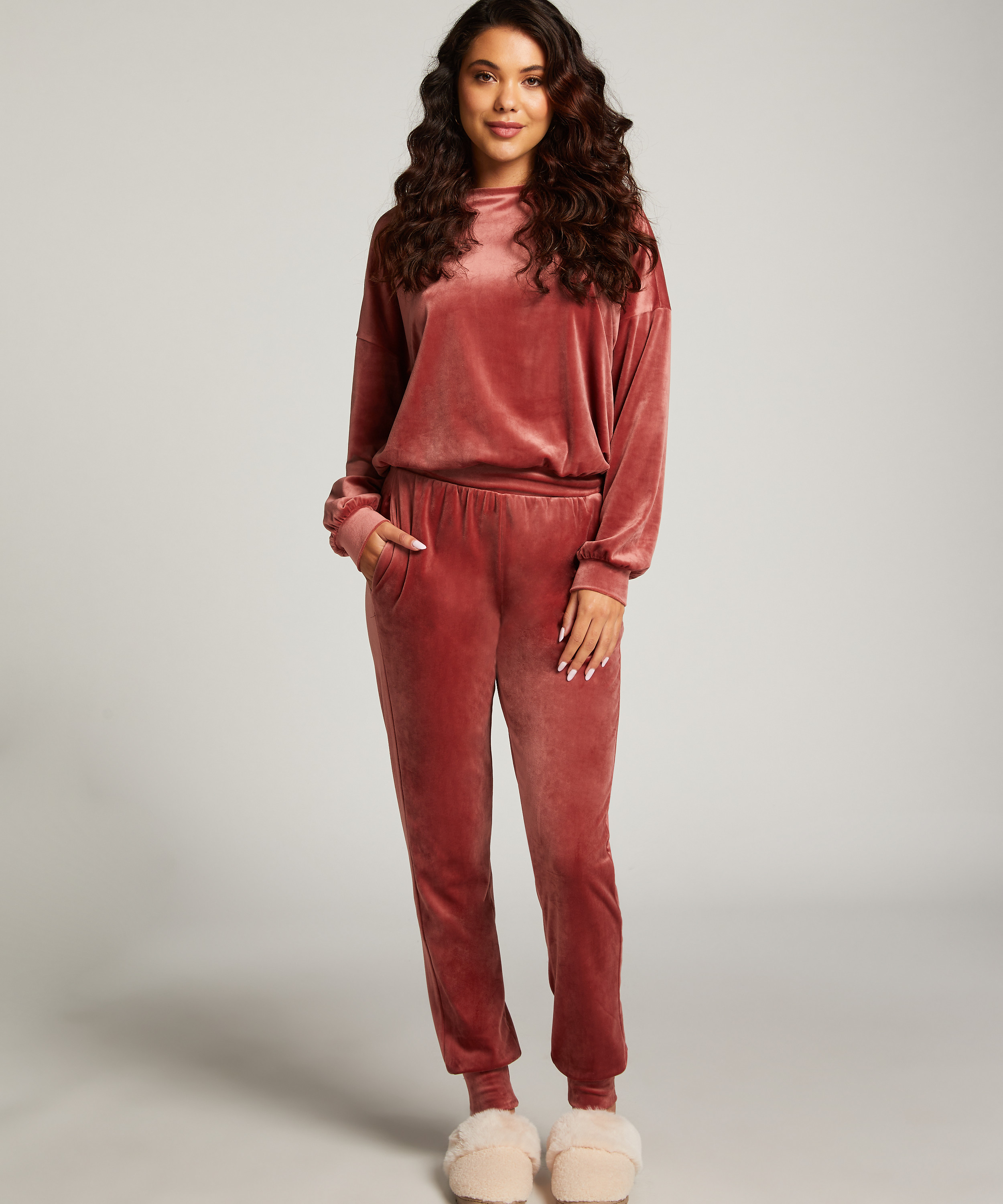 Velourtopp, Rosa, main