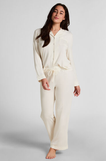 Hunkemöller Långärmad jerseyjacka Essential Vit