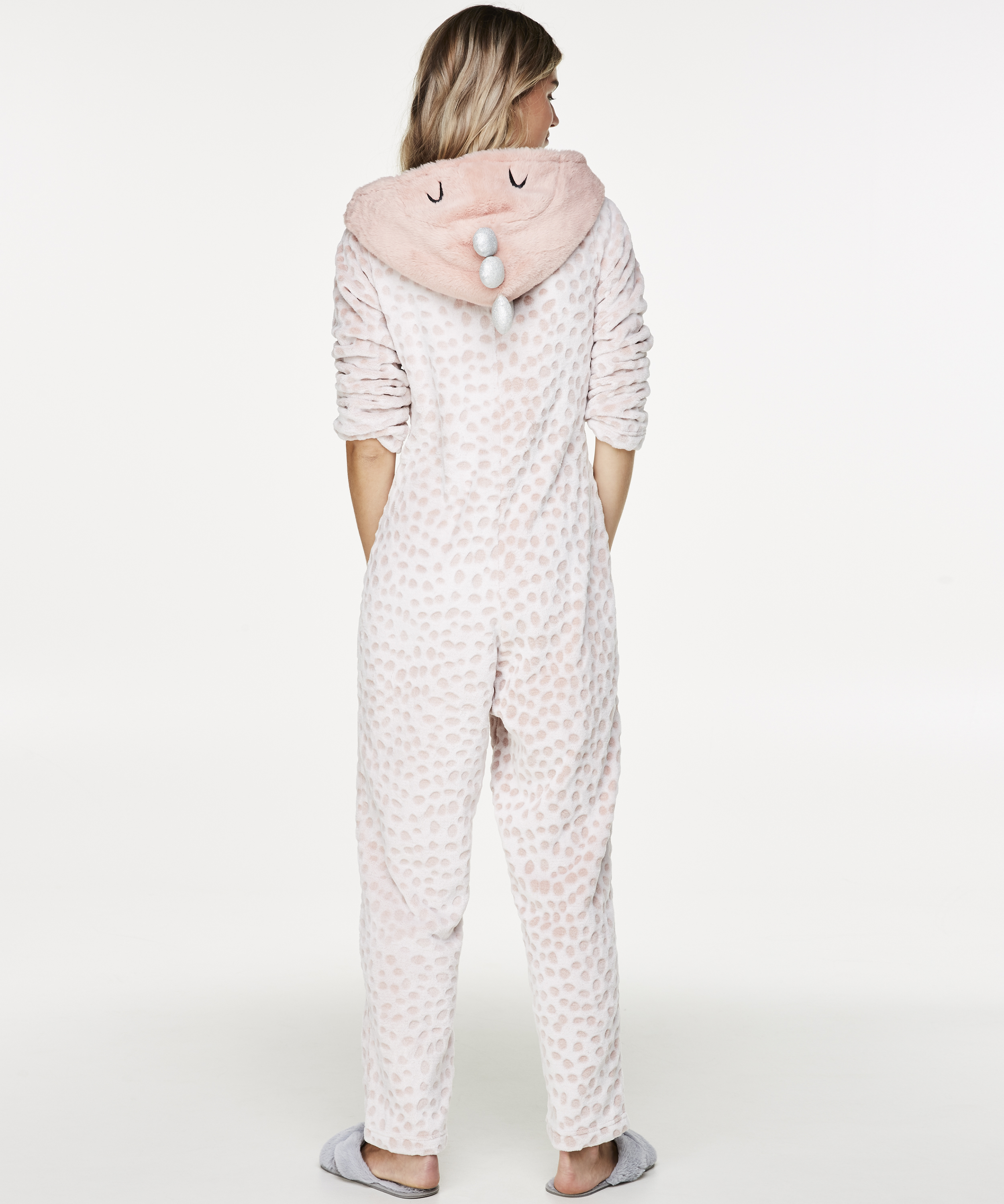 Onesie Fleece Novelty, Rosa, main