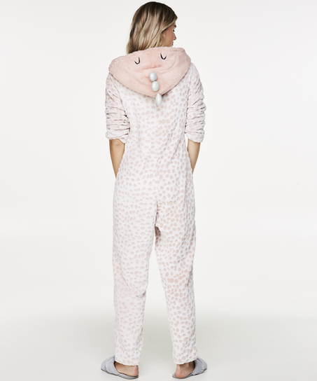 Onesie Fleece Novelty, Rosa