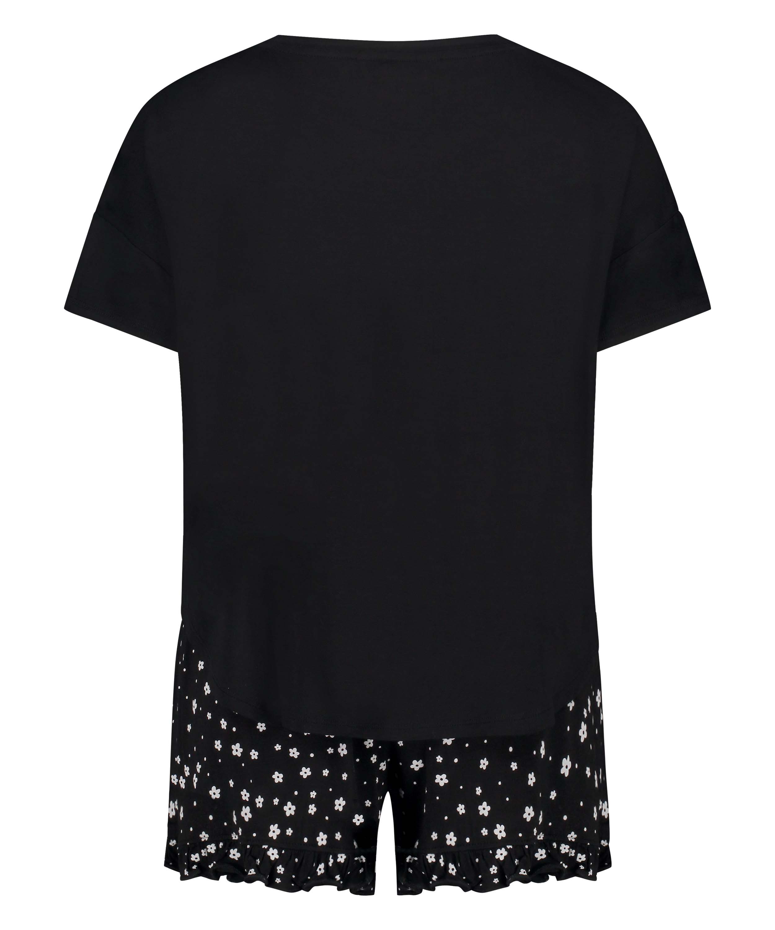 Kort pyjamasset, Svart, main