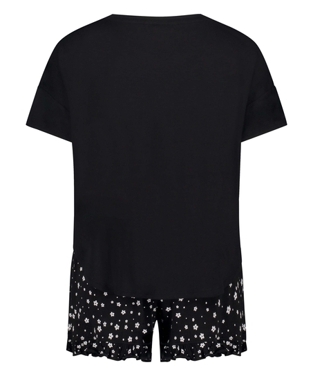 Kort pyjamasset, Svart