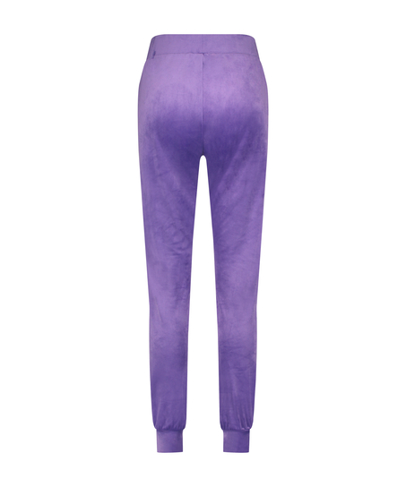 Joggingbyxor Velour, Lila