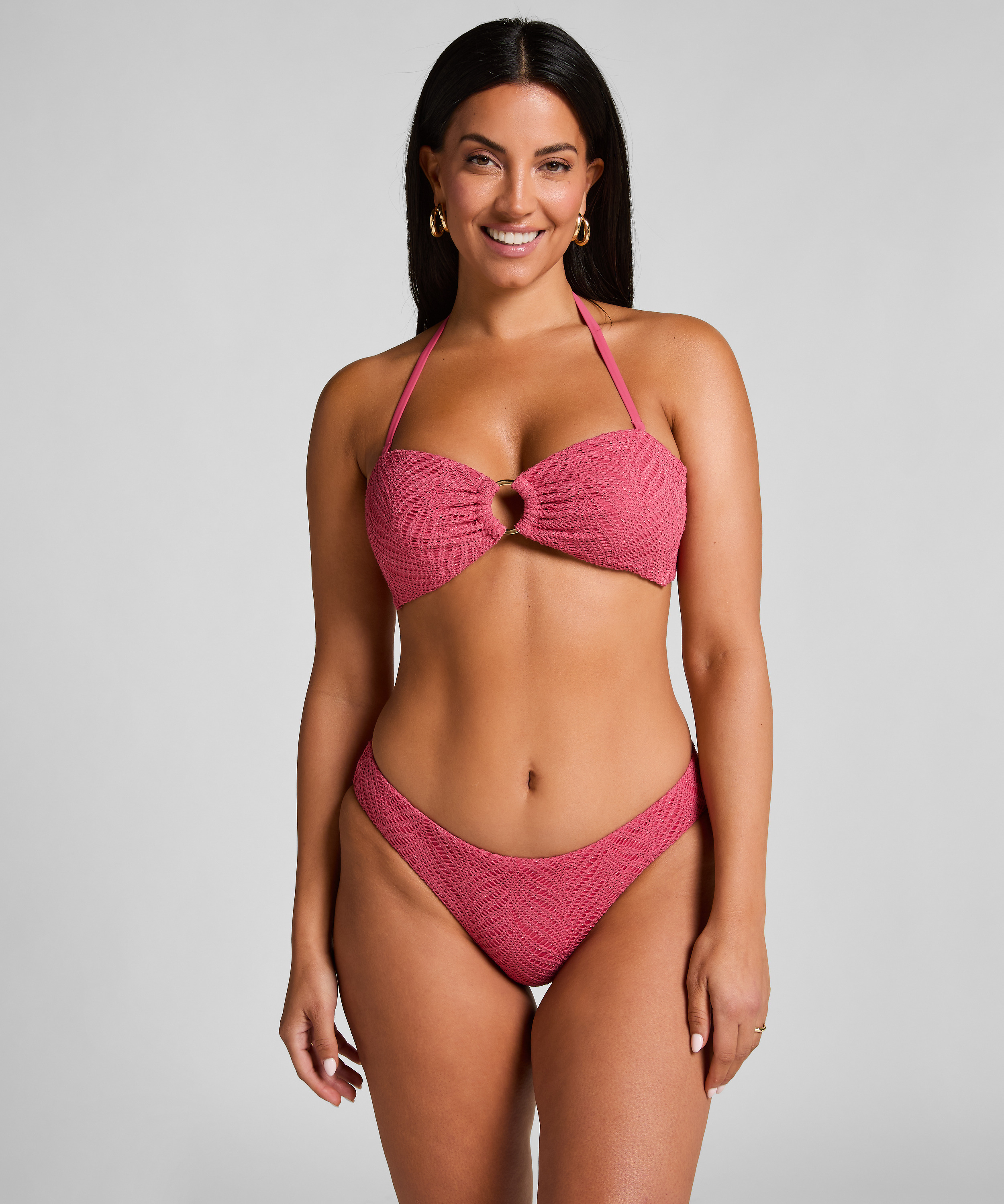 Lanai bandeau-bikiniöverdel, Rosa, main