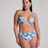 Icke-formpressad bikiniöverdel med bygel Lagoa, Blå