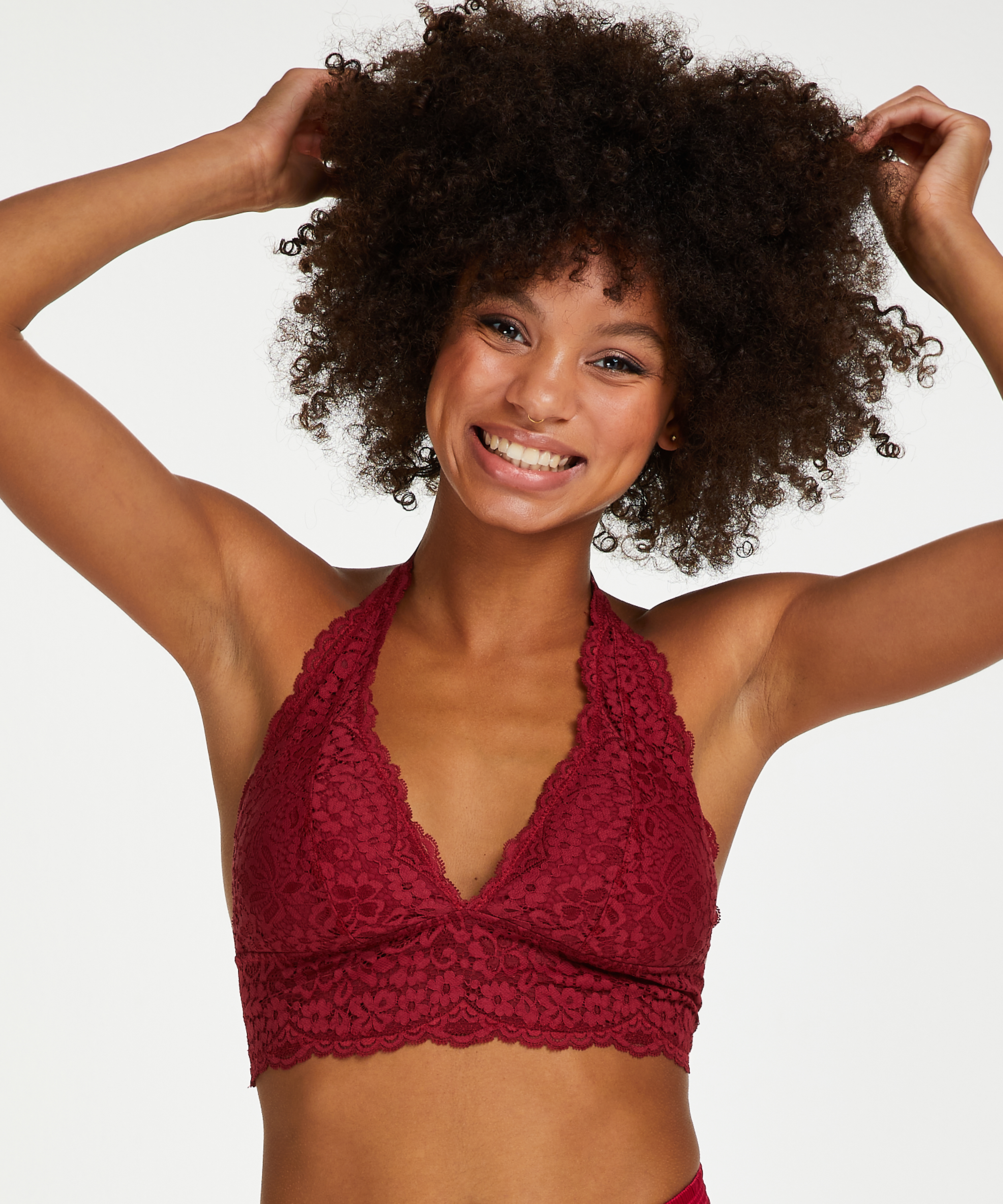 Bralette Rose, Röd, main