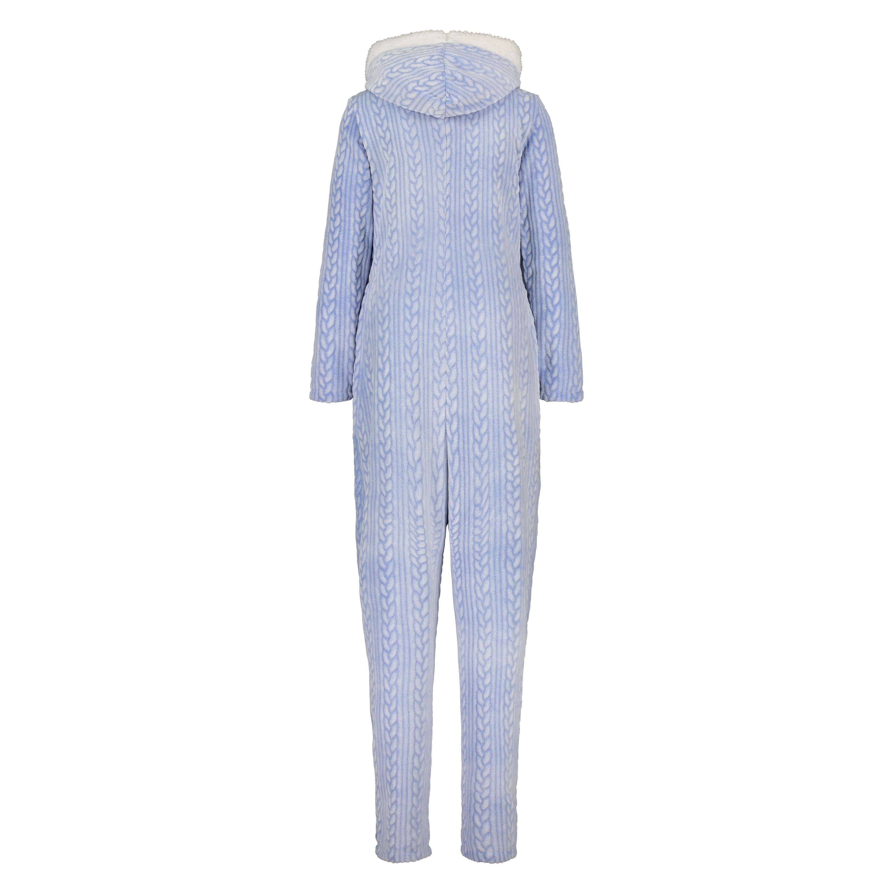 Fleece-onesie, blå, main