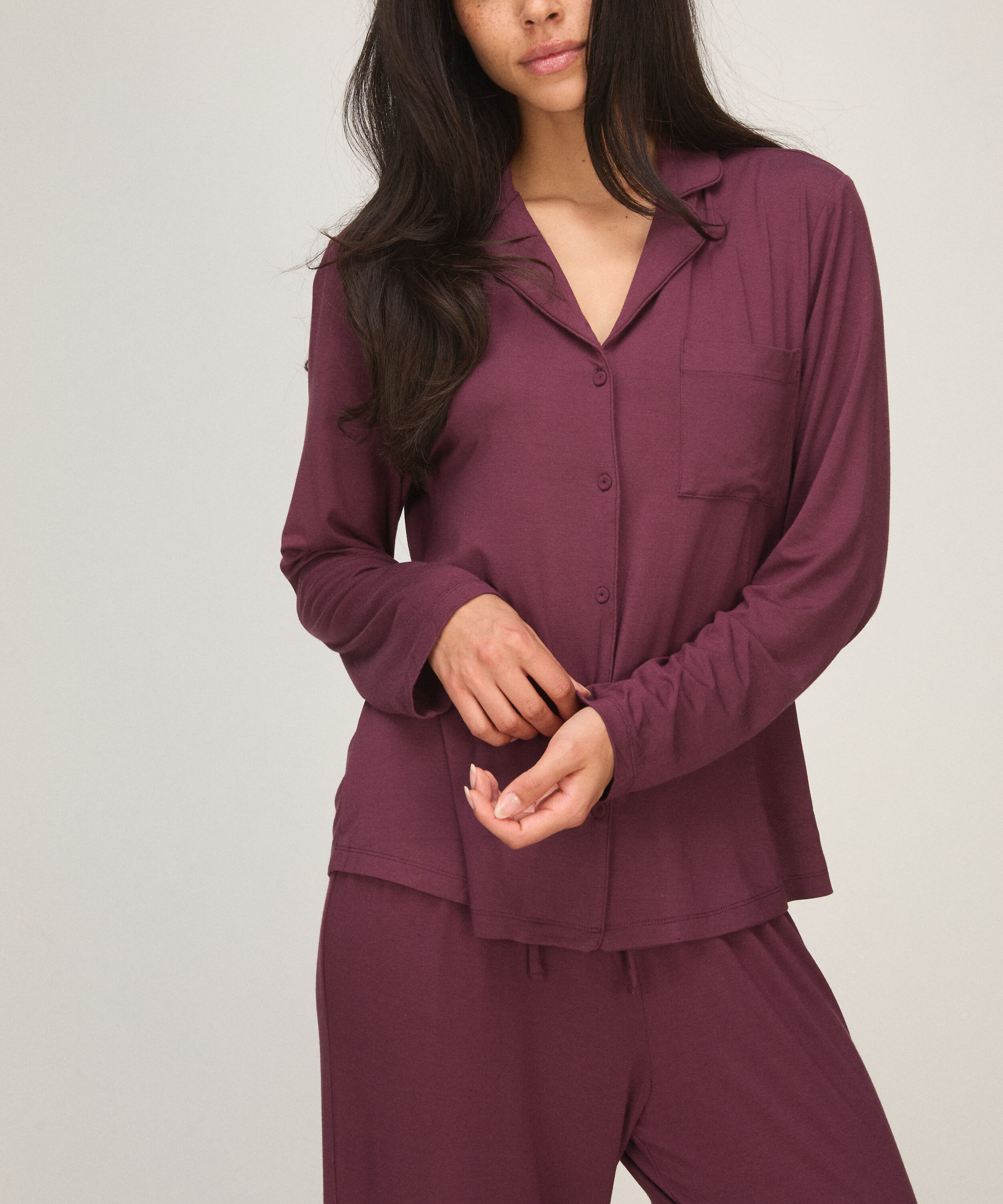 Pyjamasjacka Jersey Essential, Lila Pyjamasjacka Jersey Essential, Lila