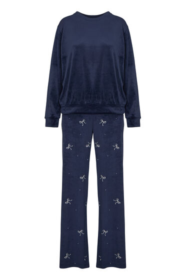 Hunkemöller Pyjamas Set Velour dam – bild 3