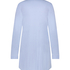Långärmad skjortklänning i jersey Essential, blå