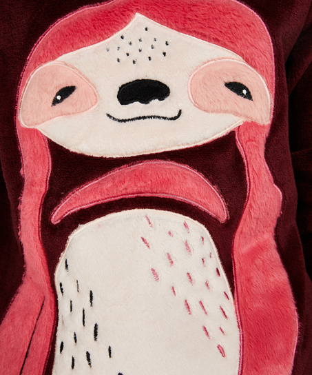 Tröja Fleece Long, Röd