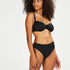 Icke-formpressad bikinitopp Scallop Glam, Svart