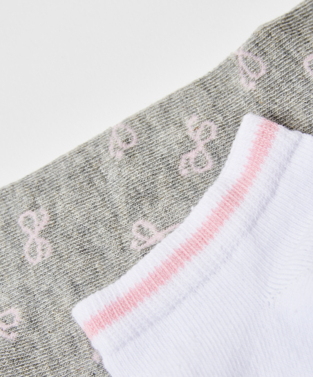 2-pack sneakerstrumpor Cotton , Gr&aring;