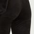 Leggings i velour., Svart