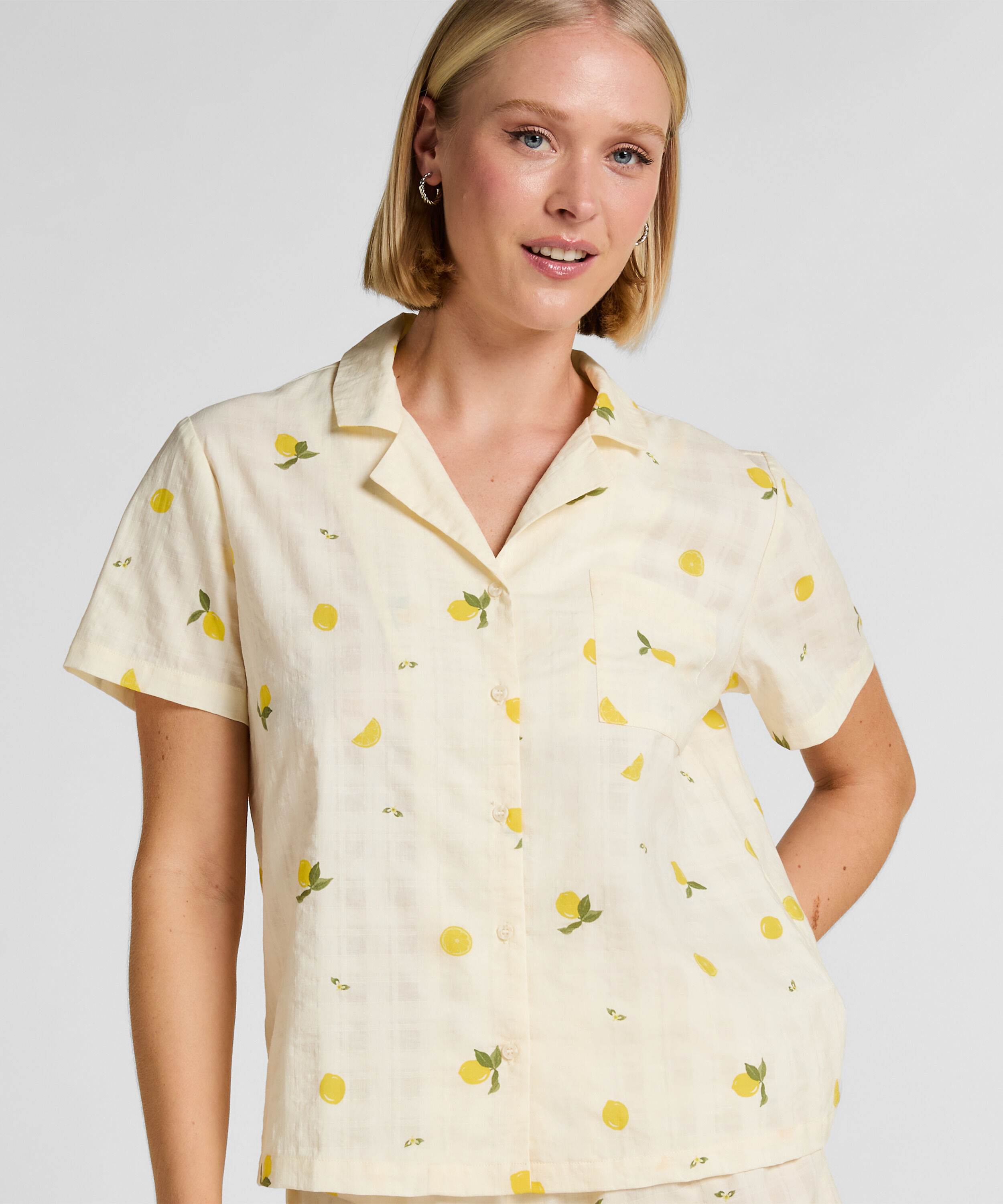 Citron Pyjamasjacka, Vit