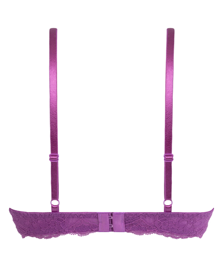 Formpressad push-up-bh med bygel Marine, Rosa