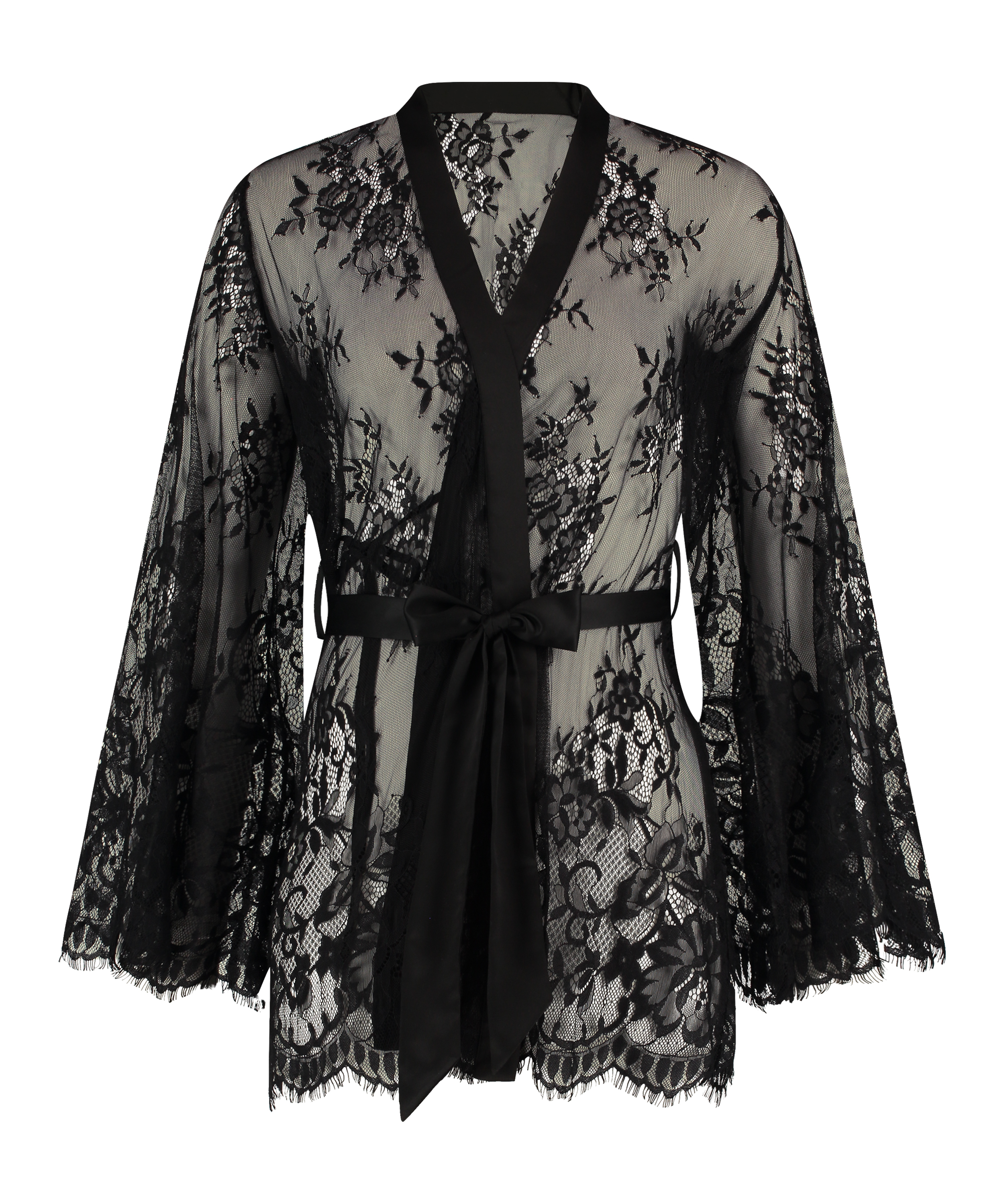 Kimono Lace Isabelle, Svart, main