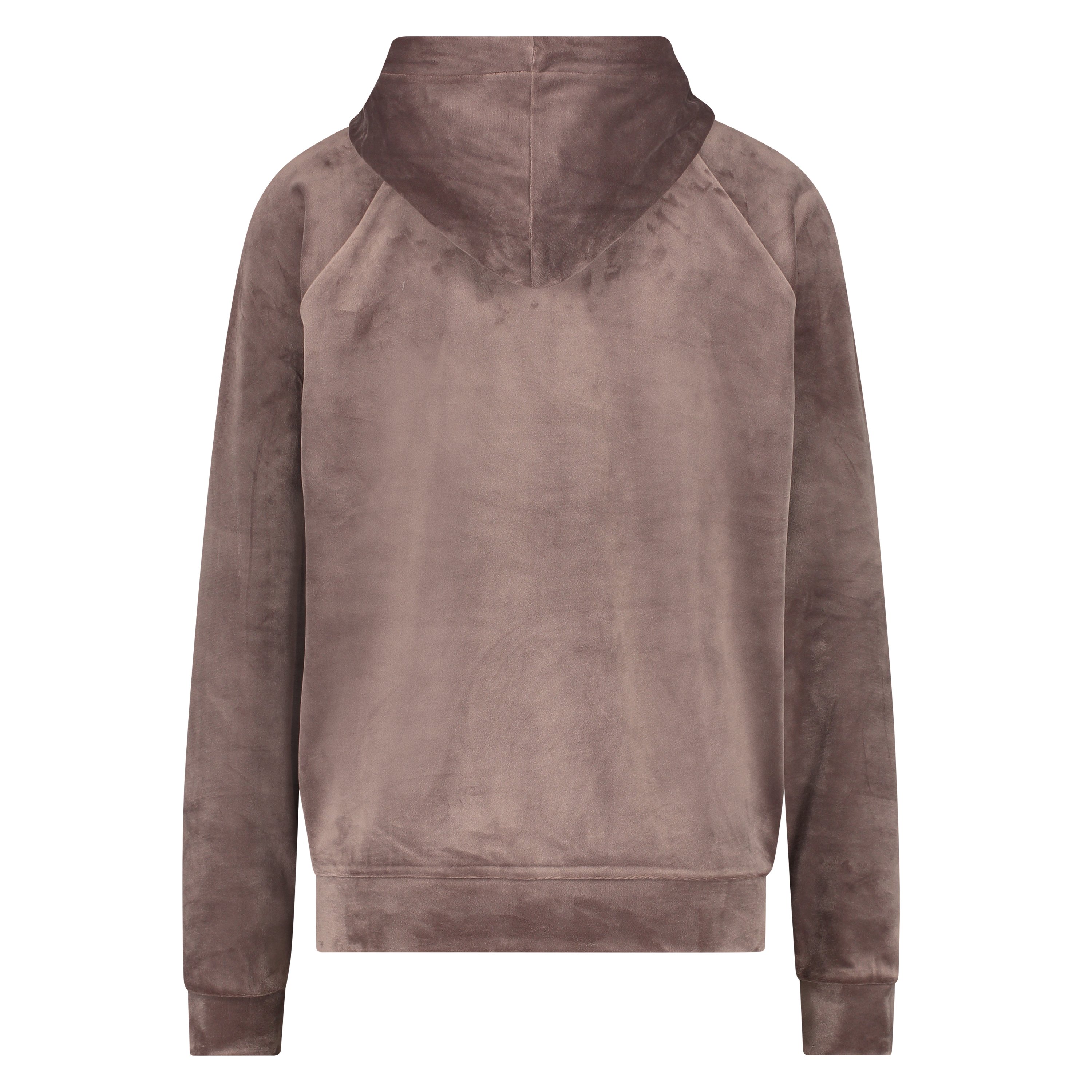 Hoodie velour, Brun, main