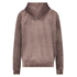 Hoodie velour, Brun