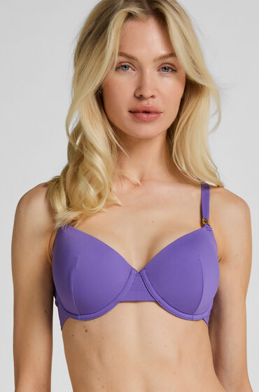 Hunkemöller Lyxig Bikinitopp med Bygel och Vaddering Lila — produktbild