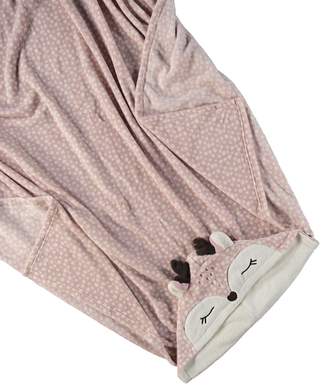 Ren - mysig filt, Rosa