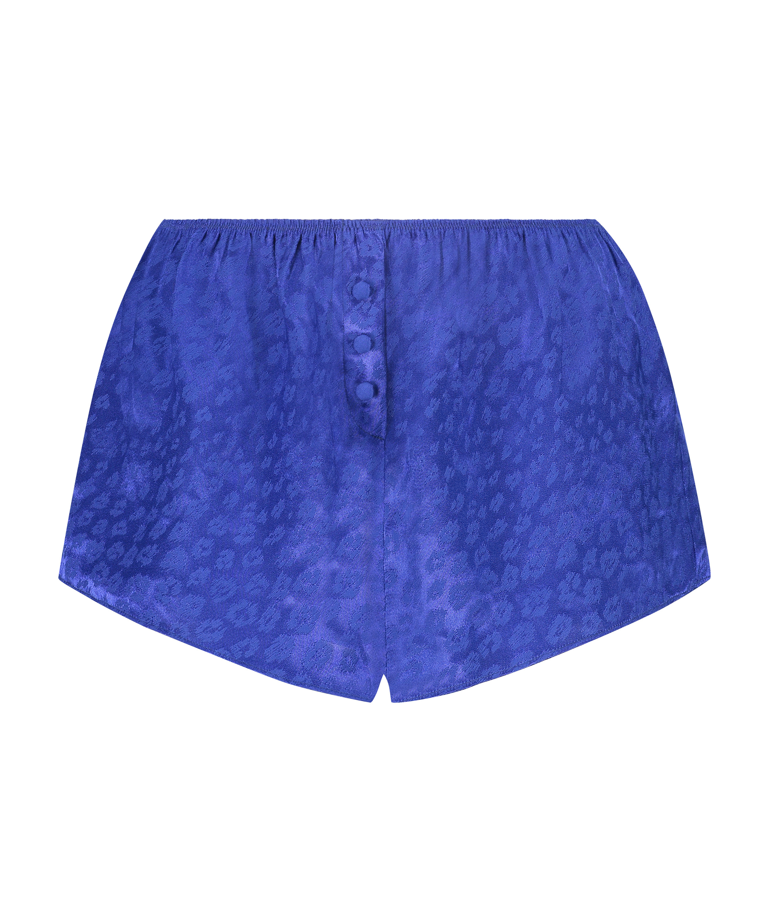 Nyakim shorts i jacquard-spets och leopard, bl&aring;, main