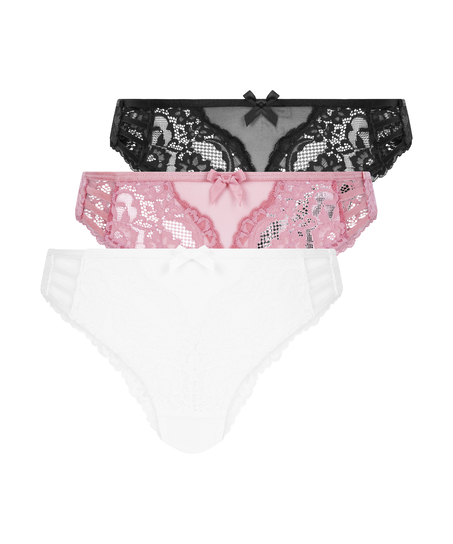 3-pack brazilian-trosa Belle, Rosa